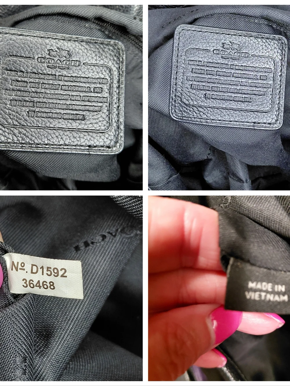 Coach Edie 31 Purple Pebbled Leather Shoulder Bag - Picture 12 of 14